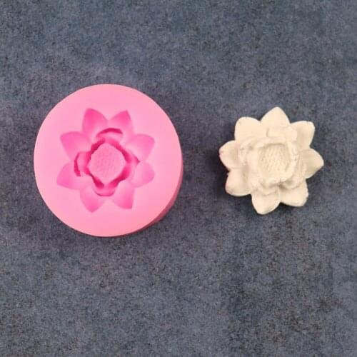 New Product Lotus Sugar Cake Silicone Chocolate Mold DIY Cake Baking And Decoration Mold A1655