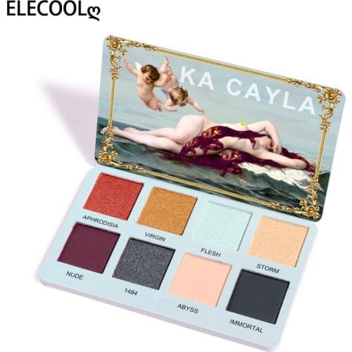 ELECOOL 8 Colors Glitter Eyeshadow Makeup Pallete Matte Eye Shadow Palette Shimmer Diamond Eyeshadow Powder Pigment Cosmetics