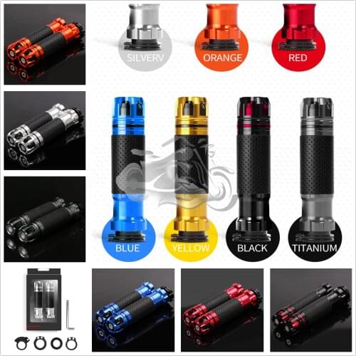 7/8" 22mm Carbon Fibre Handle Bar Grips Fit for RGV 250 GSXR 600/750/1000/1300 GSX1300R Hayabusa SV650 GSF All Year