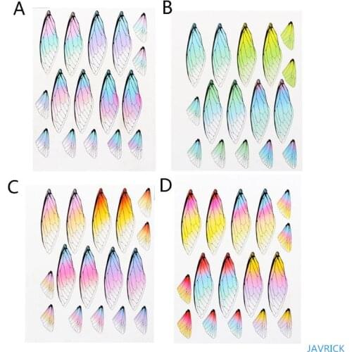 Handmade Fairy Simulated Dragonfly Cicada Vivid Wings Material Pendant Earrings Insect Butterflies Wings Jewelry Making