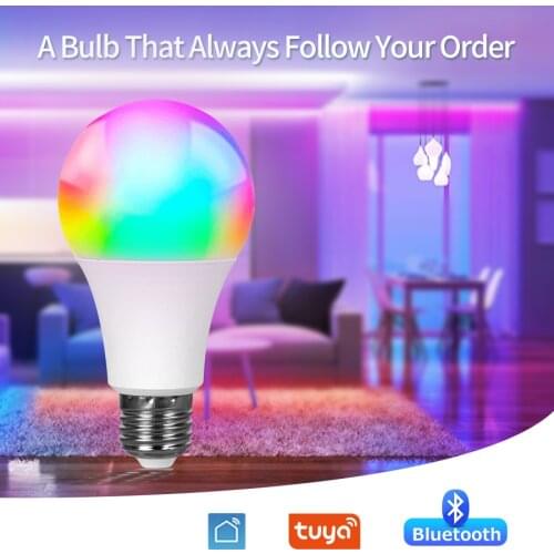 15W Ampoule LED E27 RGBW Bluetooth Smart Light Bulb 85-265V 20 Modes Magic Colors Music Control Function For Home Hotel Bar