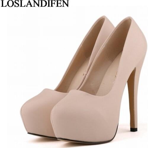 New Brand Women Black Soft Leather Customize Red Bottoms High Heels Sexy Woman Platform Pumps Ladies Shoes Size 35-42 NLK-A0008