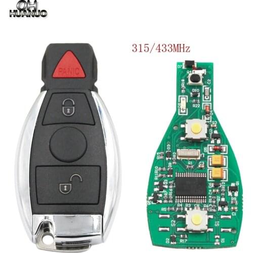 2+1 Buttons Intelligent Smart Remote Key 315MHz 433MHz Car Auto Fit For Mercedes Benz 2000+ NEC BGA Type Remote Key Fob