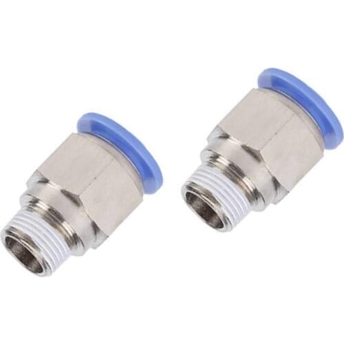 The Push in Quick Touch to Connect Fitting 3/8" OD Tube x 1/4" Male NPT Thread Pneumatic Straight Joints/Coupler