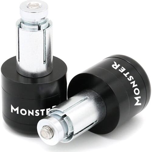 Motorcycle Handlebar Grips Plugs Bar End Cap Fit For Ducati Monster 695 2006-2008 696 796 797 821 1100 1200 1200S 1200R S2R S4R