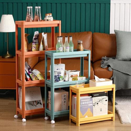 Kitchen Storage Carts Wheels Trolley Bathroom Storage Organization Cart With Wheels Removable Storage Rack Save Space