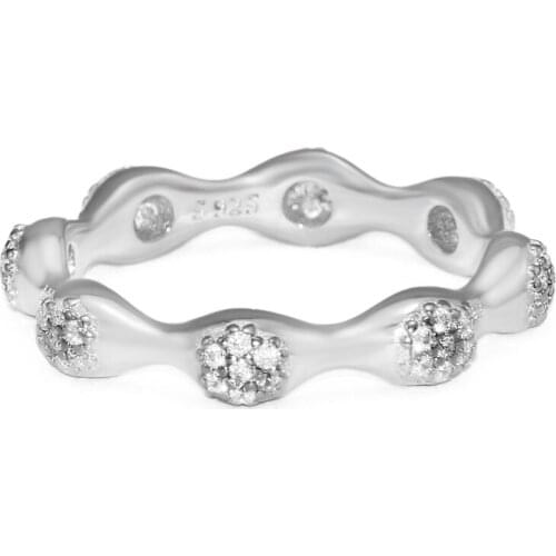 Authentic 925 Sterling Silver Ring Clear CZ Modern LovePods Rings For Women Wedding Original Jewelry Accessories Anillos Mujer