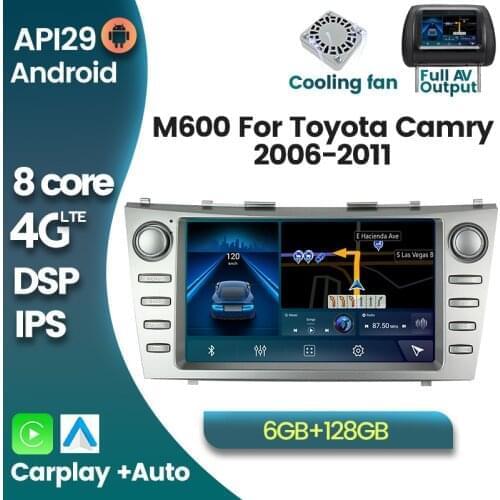 7862 Android 10 4G LTE IPS DSP Car Radio Multimedia Player for Toyota Camry 2006 2007 2008 2009 2010 2011 GPS Navi Head Unit RDS