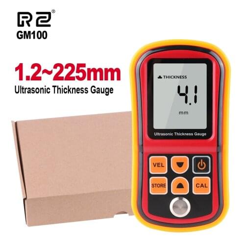 RZ Ultrasonic Thickness Gauge Meter Coating Paint Thickness Gauges Range 1.2-220MM Digital Paint Gauge Tester