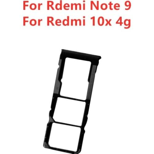 For Xiaomi Redmi Note 9 Card Tray Holder SIM Card SD Card Slot Holder Adapter for Xiaomi Redmi 10x 4G Repair Spare Parts