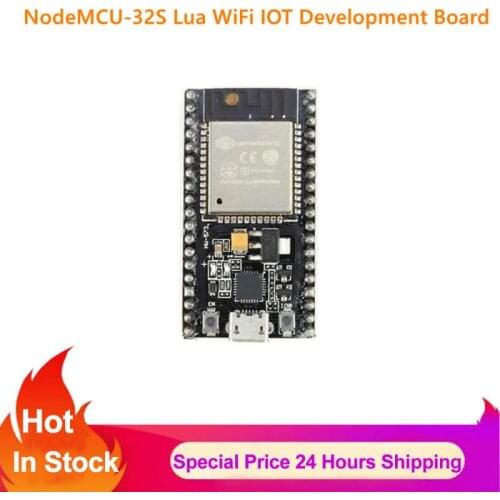 Electronics NodeMCU-32S Lua WiFi IOT Development Board ESP32S ESP32-WROOM-32 Dual-Core Wireless WIFI BLE Module Wireless Module