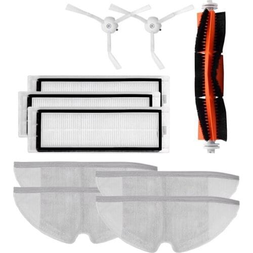 HEPA Filter Vacuum Cleaners Parts Accessories Kits For Xiaomi Mi Robot 2 S50 S51 S5 S6 E20 Main Brush Side Brush Mop