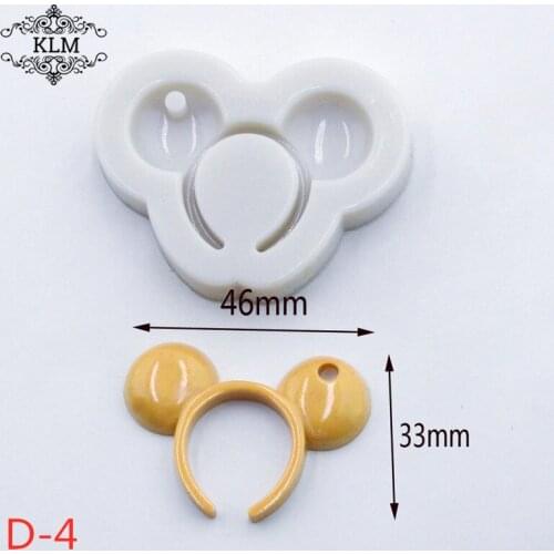 KLM Keychain Silicone Mold Clay Tool Epoxy Resin Pouring Model Process