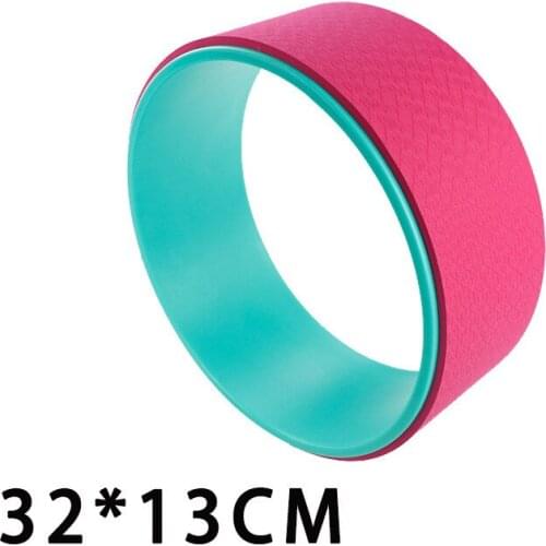 Yoga Wheel Ring Fitness Stretch Roller Flexibility Back Spine Pilates Workout