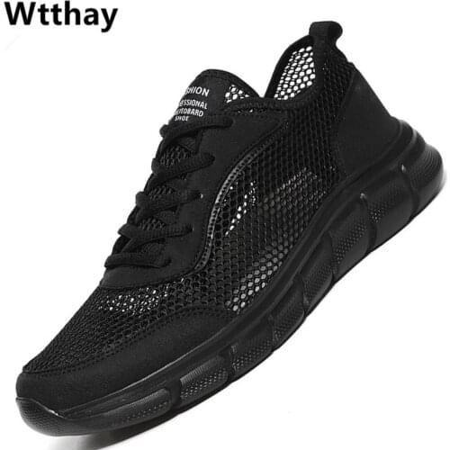 Summer Mesh Men Shoes Lightweight Walking Sneakers Men Fashion Breathable Lace Up Men Casual Shoes Zapatos Hombre Plus Size 48