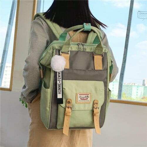 Hot-selling Schoolbag Korean High School College Students Retro Backpack Backpack Female Large-capacity All-match Schoolbag