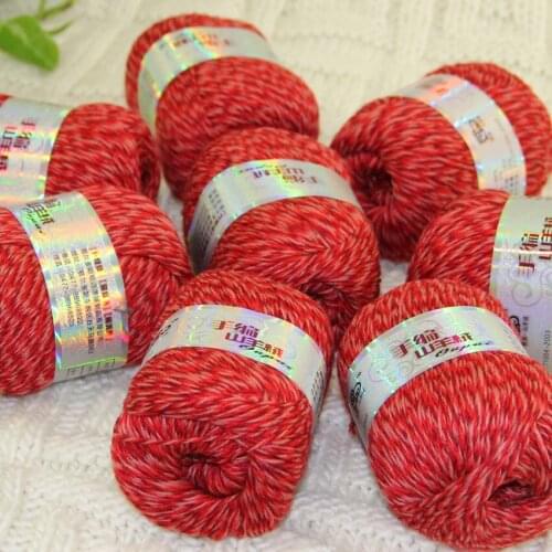 Sale New Luxurious Soft 8Balls x 50gr Mongolian Pure Cashmere Hand Knitting Wool Hand Crochet YarnRed Pink Brown Multi 233-632-8