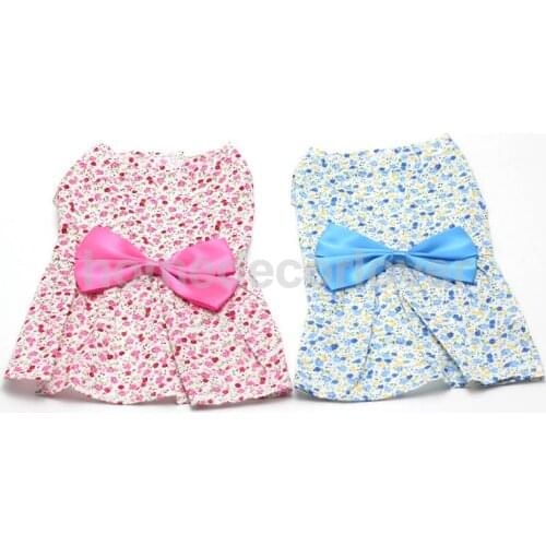 Pet Dog Puppy Dress Skirt Cat Bow Princess Clothes Apparel Female Costume You PICK