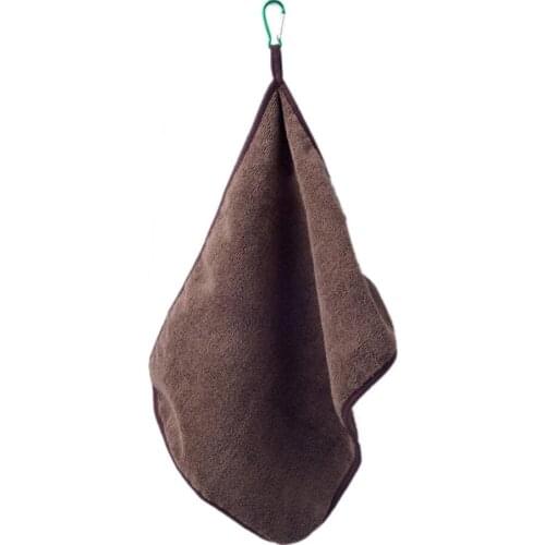 Towel Fishing Microfiber Bait Towel Thickening Non-stick Absorbent Hiking Fishing Towel with Clip