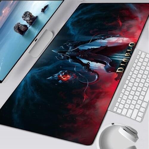 Diablo Rubber Gaming Mouse Pad XXL Large Speed Keyboard Mouse Mat Laptop PC Notebook Desk Pad Lock Edge Mousepad for CSGO Dota2