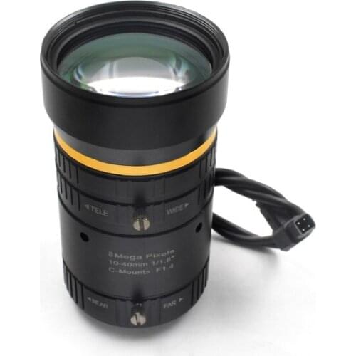 Road surveillance lens 10-40mm1/1.8 inch auto aperture zoom lens HD 4K portrait recognition