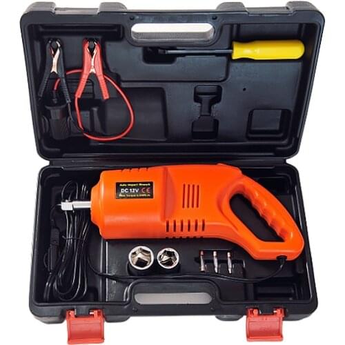 80W 480N.M Car Electric Wrench Impact Socket Wrench Auto Tyre Change Tools Automotive Repair Tool Orange QZ022