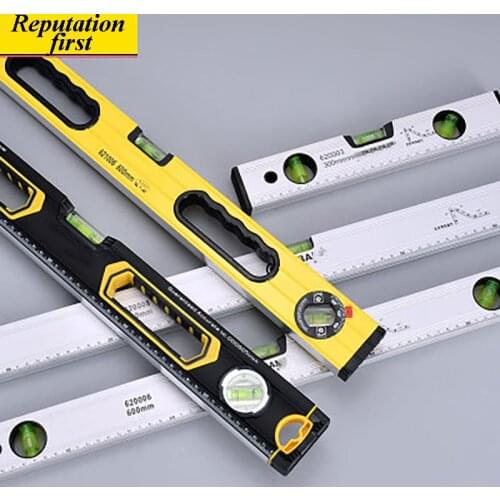 High Precision Mini Spirit Level Set Balance Horizontal Black Ruler High Magnetic Ruler Lever Bubbles Digital Inclinometer