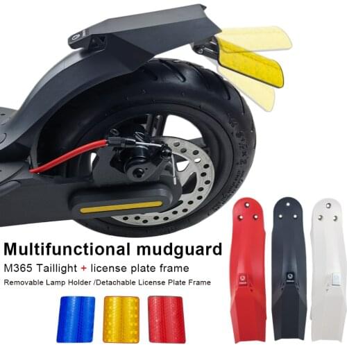 Discount Electric Scooter Rear Fender M365 Mudguard with Taillight Kit for Xiaomi M365/ Pro / Pro2 Electric Scooter Tail Fender