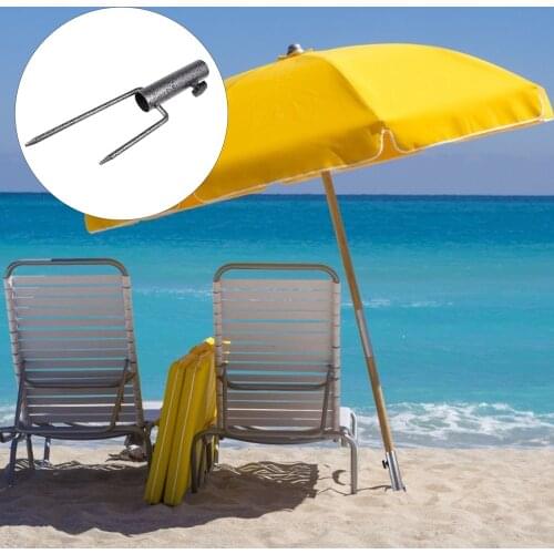 1Pc Beach Umbrella Sand Anchor Outdoor Umbrella Base Umbrella Fixing Holder