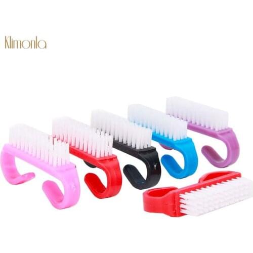 50pcs Colorful Nail Brush Cleaning For Nail Art Manicure Pedciure Care Tools Soft Remover Brushes Pink/ Red/ Purple/ Blue/ Black