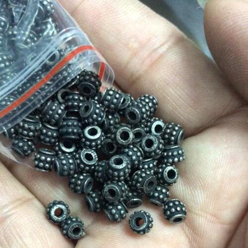 20pcs/lot DIY Fashion Jewelry 316l Stainless Steel Vintage Rivet Bead Charm for Original Bracelet Jewelry Making Wholesales