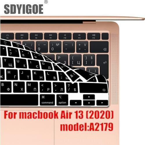 Russian Laptop Keyboard cover For macbook Air 13 2020 protective film New Air13.3 A2179 silicone keyboard cover Spanish Korea