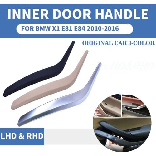 Black Beige Silver Front Rear Left / Right Chrome Car Interior Door Handle Inner Pull Trim Cover For BMW X1 E84 10-2016 Styling
