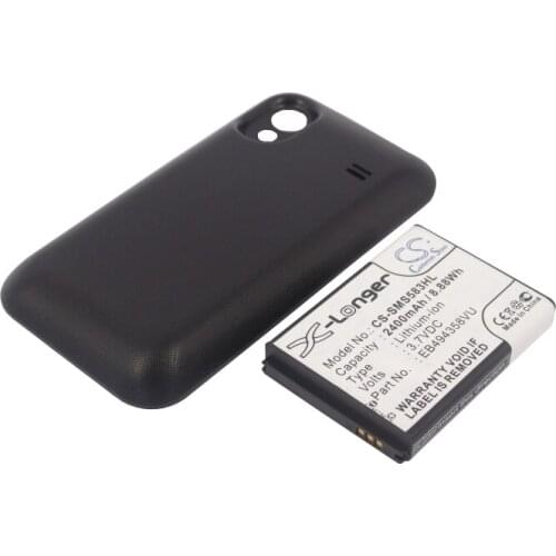 CS 2400mAh/8.88Wh battery for Samsung GT-S5830, GT-S5830i, GT-S5830T, GT-S5830T Galaxy S Min EB494358VU