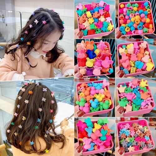 20/40pcs Korean Hair Accessories Hair Clip Princess Baby Small Catch Clip Broken Hair Girl Headdress Headwear Children Hairpin