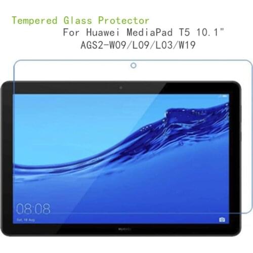 For Huawei MediaPad T5 10 Tempered Glass Screen Protector For Huawei Mediapad T5 W09/L09/L03/W19 10.1 inch Tablet Glass Films