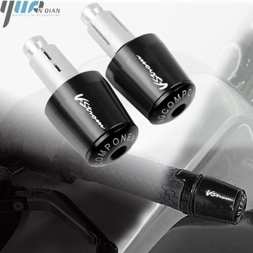 For Suzuki DL250 DL650 DL1000 V-STROM DL 250 650 1000 VSTROM 7/8" 22MM Motorcycle Handlebar Grips Slider Cap Plug Hand Bar End