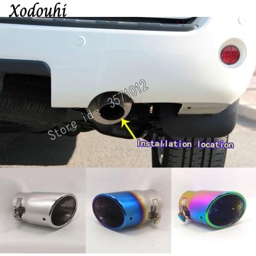 For Toyota sequoia 2008 2009-2018 2019 car cover muffler exterior back pipe dedicate exhaust tip tail outlet ornament vent 1pcs