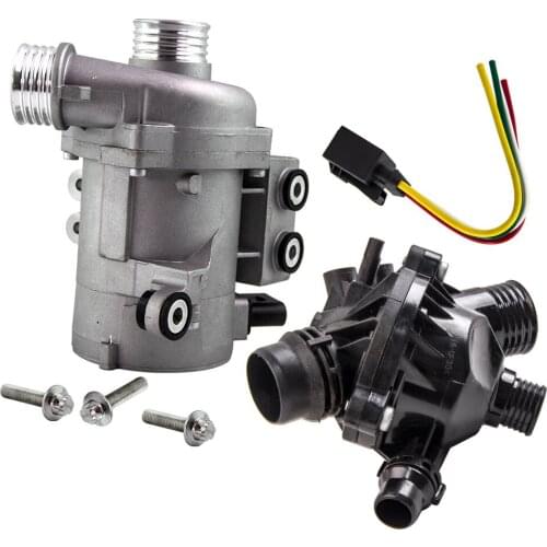 Electric Water Pump + Thermostat For BMW 530xi 530i 528xi 528i 525i For BMW 128i 328i 2007-2012