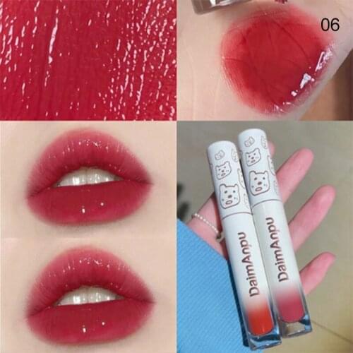 6 Colors Glossy Lip Shell Velvet Liquid Lipstick Lip Gloss Glaze Smoothly Moisturizing Non-Stick Waterproof Long-lasting Makeup