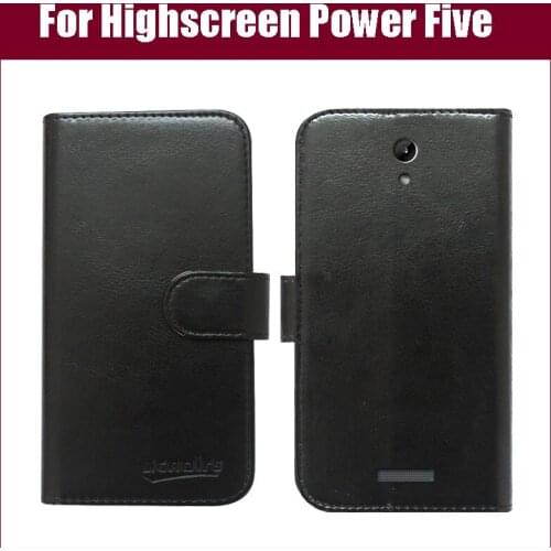 Hot Sale! Highscreen Power Five Case New Arrival 6 Colors High Quality Flip PU Leather Protective Phone Cover