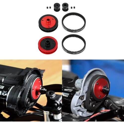 INJORA 1/10 RC Crawler 3.2 5.0 Belt Drive Gears System Transmission for Axial SCX10&SCX10 II 90046