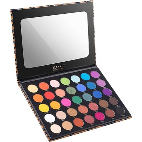 Matte Eyeshadow Palette with Mirror Smudgeproof Eye Shadow Casual Powder 42g