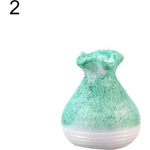 Miniature Vase Multi-use Handmade Resin Flower Mini Vase for Garden