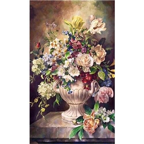Flower Diamond Painting Kits for Adults Kids Set Partial Drill for Home Wall Decor