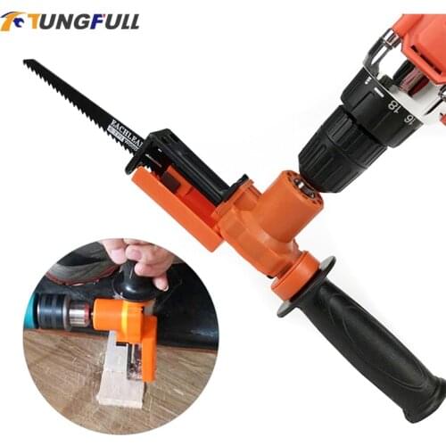 Reciprocating Saw Attachment Adapter Household for Electric Drill Cutting Tools Attachment Adapter Change Cutting Wood Adapter