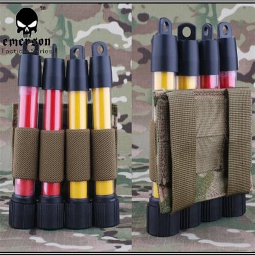 Emersongear Tactical Electronic Glow Stick Pouch B Modle Emerson Plus Meshbelt Utility Military Pouch EM6060 Multicam Black