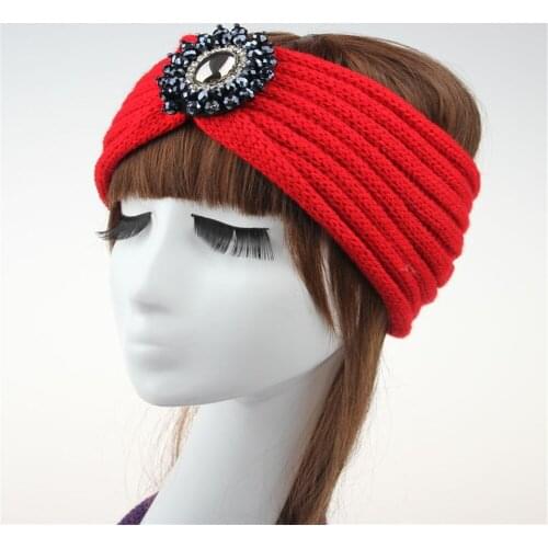 Cable Braided Ear warmer Crochet Head Wrap,Adult gemstone headband Womens Headwrap, Wide Knit HeadBand, Winter Ear Cover