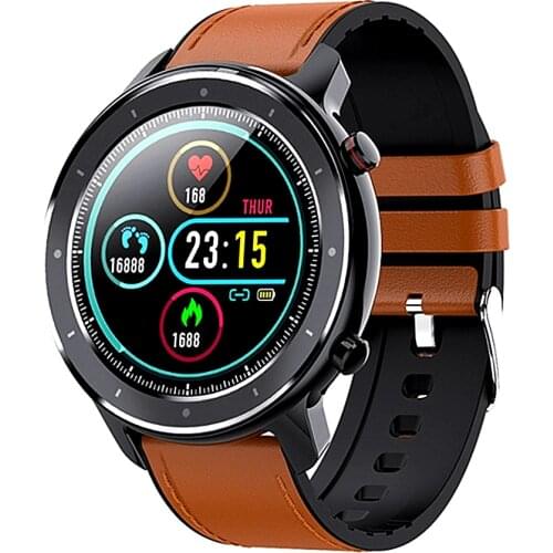 F12 Smart Watch Men Blood Pressure Smart Clock Round Waterproof Smartwatch Sport Health Bracelet Watch Smart For Android Ios