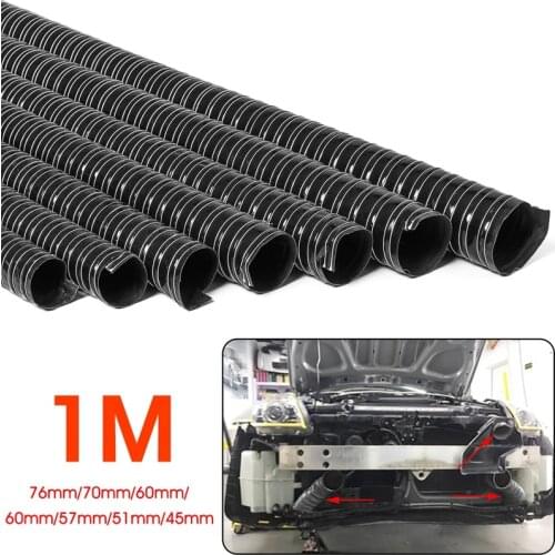 Car Hood Air Intake Pipe Car Hood Air Intake Pipe 1m Air Ducting Hose Tube 76/70/63/60/57/51/45mm Flexible Filter Pipe